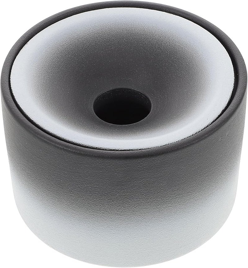 HYTROVE Ceramic Ashtray Windproof with Lid Large Gradient Black White Design for Indoor Outdoor Use - Image 1